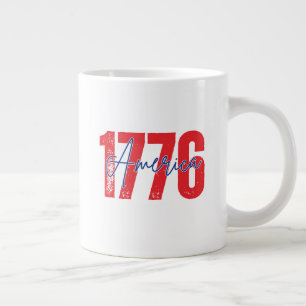 "1776 Amerika" 250. Jahrestag 4. Juli Jumbo-Tasse