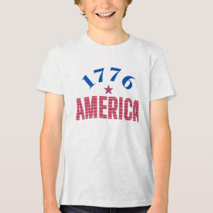 1776 AMERIKA Jahr der Freiheit Tri-Blend Shirt