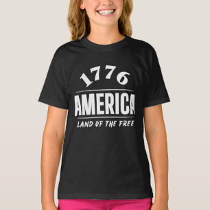 1776 AMERIKA LAND DER FREIEN 4. JULI FREIHEIT T-Shirt