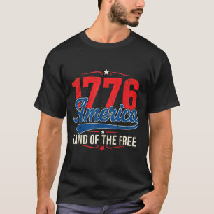 1776 Amerika Land der Freien Vintage Patriotisch T-Shirt