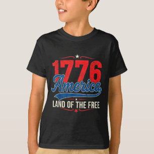 1776 Amerika Land der Freien Vintage Patriotisch T-Shirt