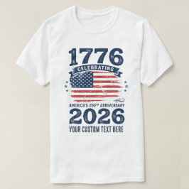 1776 Amerikanische Flagge 250. Jubiläum T-Shirt