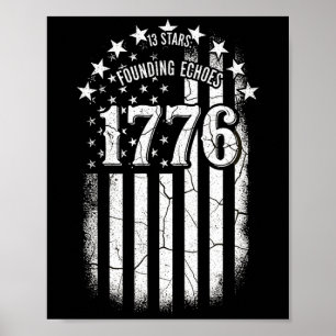 1776 amerikanische Flagge Betsy Ross 13 Sterne USA Poster