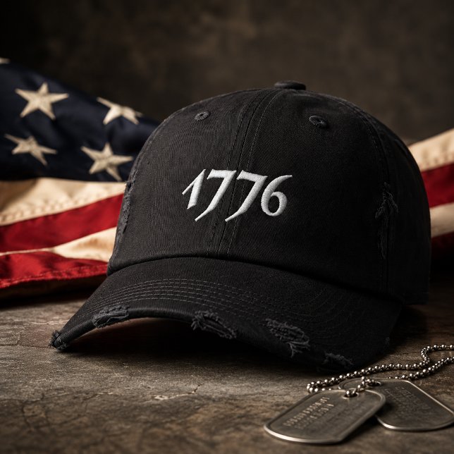 1776 bestickt bestickte baseballkappe (Von Creator hochgeladen)
