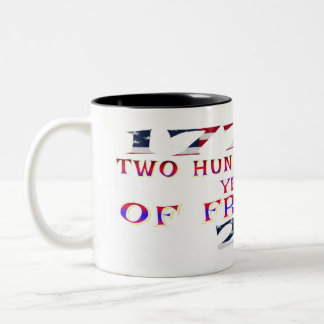 1776 bis 2026: 250 Jahre Freiheit Zweifarbige Tasse
