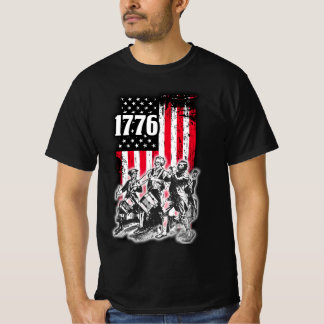 1776 Fahne mit Spirit of 76 Musicians T- T-Shirt
