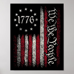 1776 Flag Verfassung Unabhängigkeitstag Amerikanis Poster