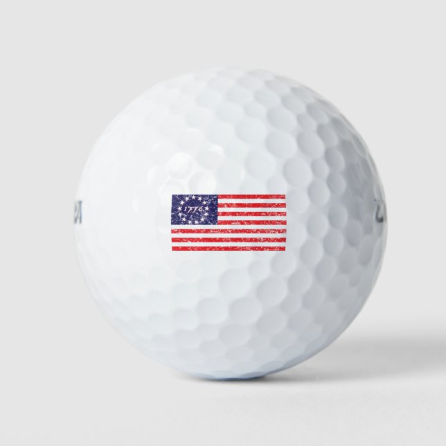 1776-Flagge Golfball (Vorderseite)