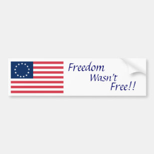 1776, Freiheit, war nicht, freigeben!! Autoaufkleber