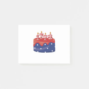 1776 Geburtstagskuchen Post-it Klebezettel