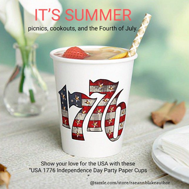1776 Independence Day Paper Cup Pappbecher (Von Creator hochgeladen)