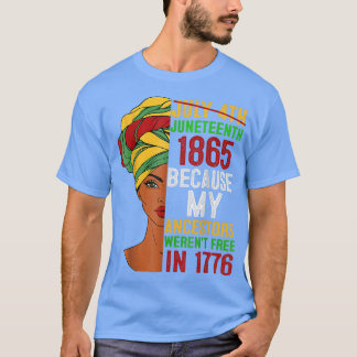 1776. Juli 4. Schwarz T-Shirt