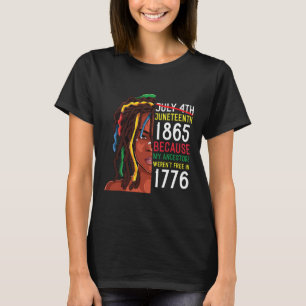 1776. Juli 4. Schwarz T-Shirt