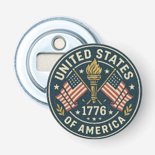 1776 Liberty Torch — Vintages Americana-Siegel Flaschenöffner