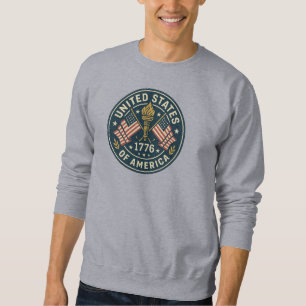 1776 Liberty Torch — Vintages Americana-Siegel Sweatshirt