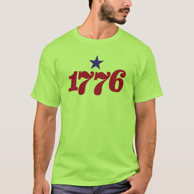 1776 (mit einem Stern) T-Shirt (Vorderseite)