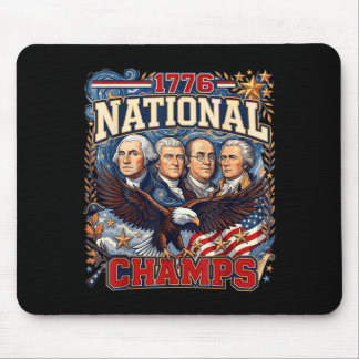 1776 National Champs Lustiger Patriotischer Amerik Mousepad