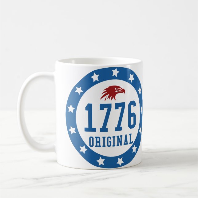 1776 Original 4 July Badge Kaffeetasse (Links)