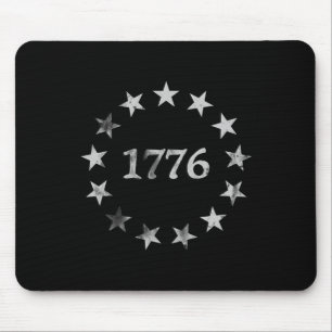 1776 Patrioten im Vintage-Stil Usa 4. Juli Mousepad