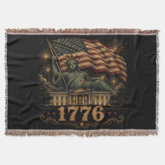 1776 Patriotische amerikanische Flagge Statue der Decke
