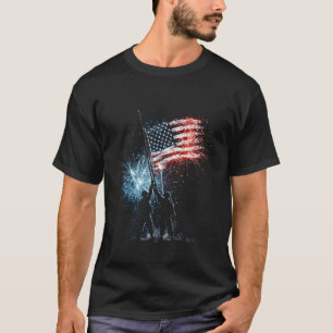 1776 Patriotische amerikanische Flagge US Herren F T-Shirt