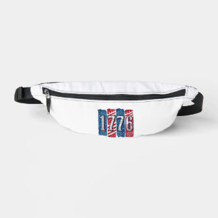 1776 patriotische Feuerwerk Vintage-Vektordesign_1 Bauchtasche