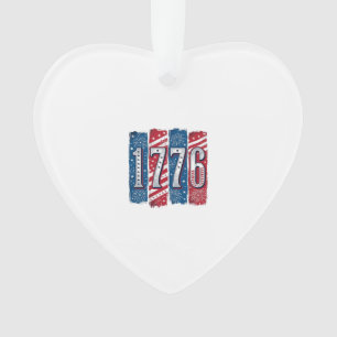 1776 Patriotisches Feuerwerk Vintage Vektor Design Ornament