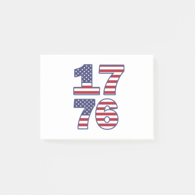1776 Post-It-Notes Post-it Klebezettel (Vorderseite)