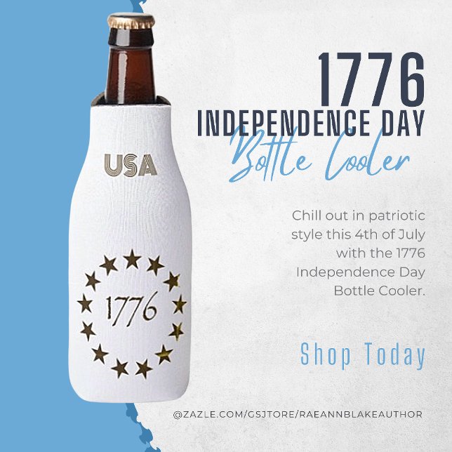 1776 Unabhängigkeitstag Flasche Cooler Flaschenkühler (Von Creator hochgeladen)