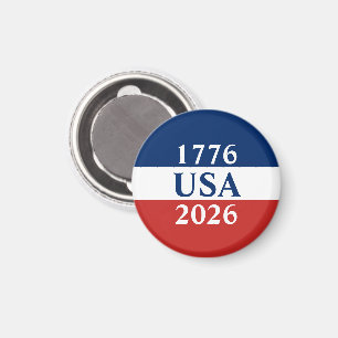 1776 USA 2026 Rot Weiß Blau Patriotisch Magnet