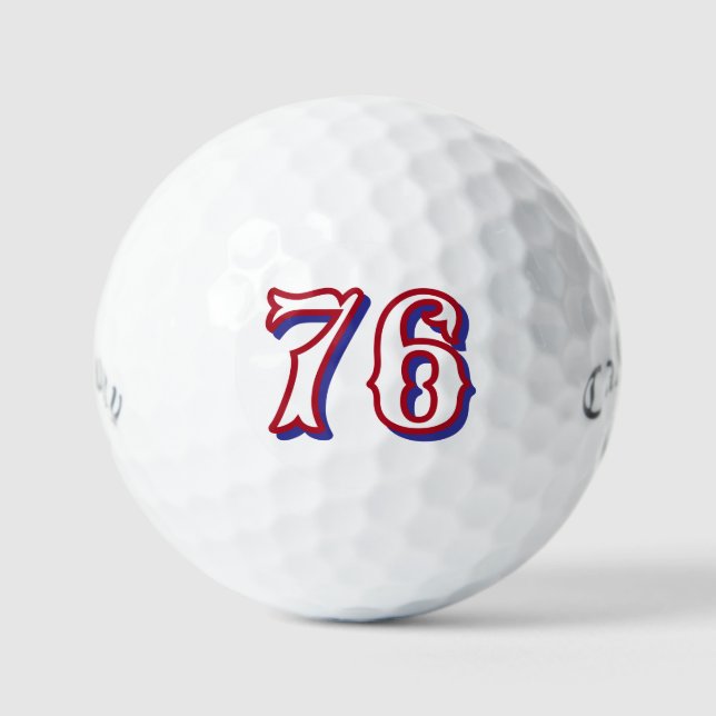 1776 USA Golf Balls - Personalisierte Nummer Retro Golfball (Vorderseite)
