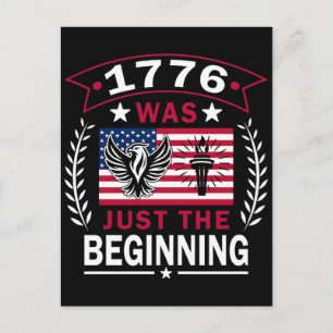 1776 war nur der Anfang der amerikanischen Revolut Feiertagspostkarte