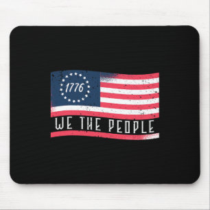 1776 We The People Unabhängigkeitstag 4. Juli Fl Mousepad