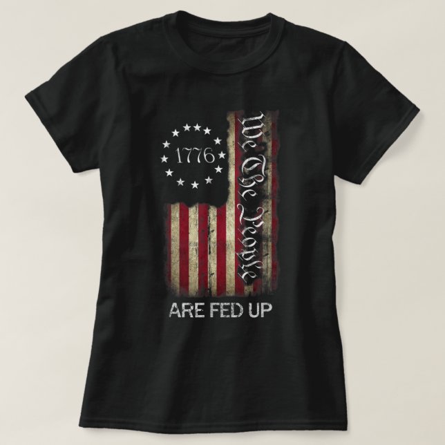 1776 werden wir, das Volk, zum Patriotischen Ameri T-Shirt (Design vorne)