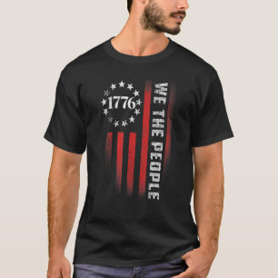 1776 Wir, die Patriotische Amerikanische Fahne 4. T-Shirt