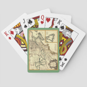 1778 Karte von Kanada und den Vereinigten Staaten Spielkarten