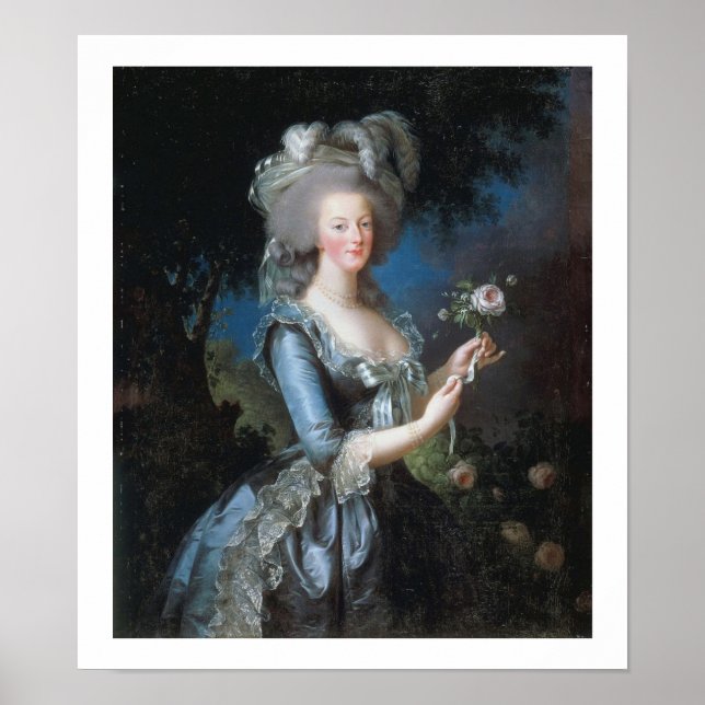 1783 Queen Marie Antoinette Vintag Art Poster (Vorne)
