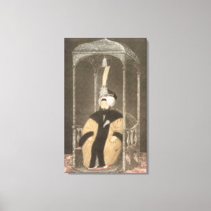 (1785-1839) Sultan Mahmud IIs 1808-39, von 'einem Leinwanddruck