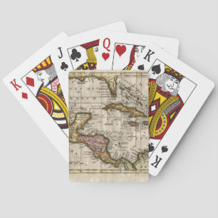 1790 Karte der Westindischen Inseln von Dilly und  Spielkarten