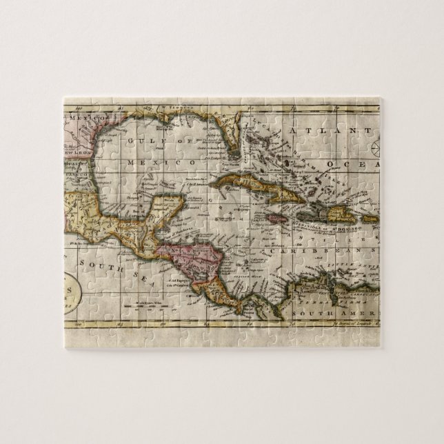 1790 Map of The West Indies by Dilly and Robinson Puzzle (Horizontal)