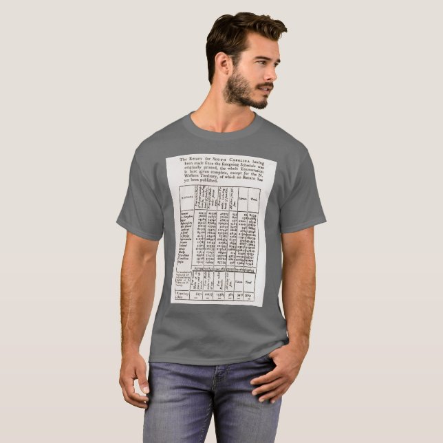 1790 Shirt der Volkszählung (Vorne ganz)