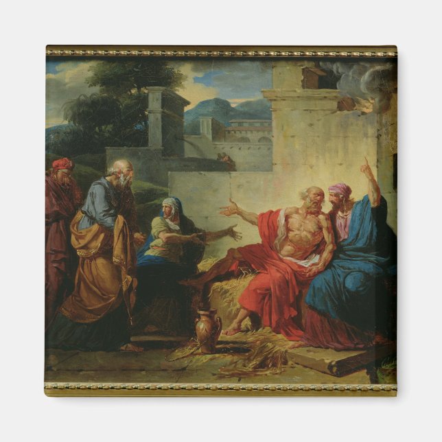 1790, von seiner Ehefrau eingeschlossen Magnet (Vorne)
