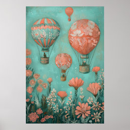 1792 Heißluftballons Poster