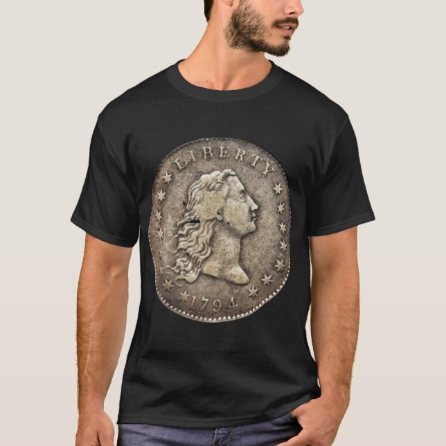 1794 Flowhaar Silver Dollar T - Shirt (Vorderseite)