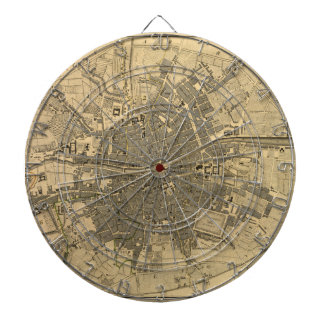 1797 Karte von Dublin Irland Dartscheibe