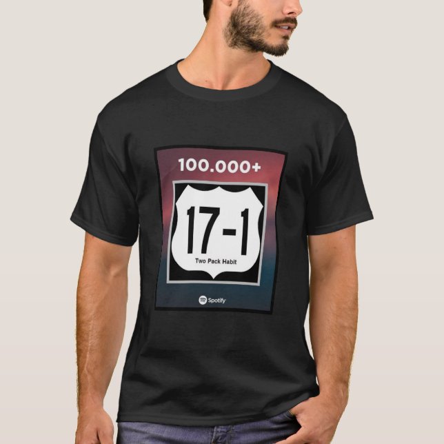 17-1 100.000 Streams auf Spotify-T - Shirt (Vorderseite)