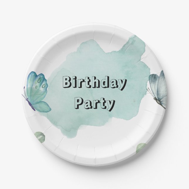 17,78cm Runder Pappteller (Vorderseite)