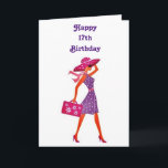 ****17. BIRTHTAG***** FÜR UNSERE "LIEBE JUNGE LADY KARTE<br><div class="desc">IHRE ** LIEBE JUNGE LADY** WIRD SO FREULICH SEIN,  DIESE KARTE VON "YOU" AUF,  DASS ALLE WICHTIGEN ****17.**** BIRTHTAG UND WIRD ES FÜR JEDEN,  WER ICH SICHER BIN!  DENNOCH KÖNNEN SIE DAS ALTER IN ZWEITEN FÄLLEN ÄNDERN,  WENN ERFORDERLICH:)</div>