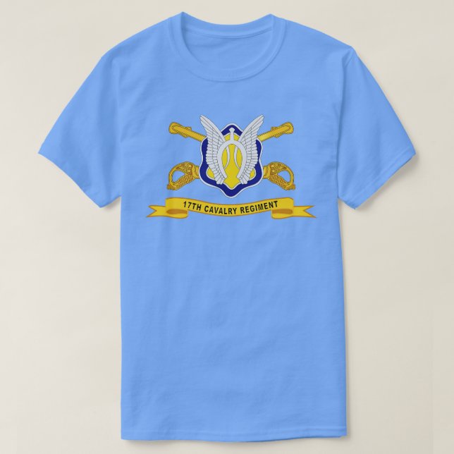17. Cavalry Regiment w Br Ribbon T-Shirt (Design vorne)
