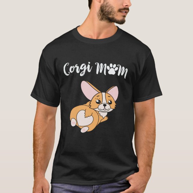 17 Corgi-Mama Corgi T-Shirt (Vorderseite)